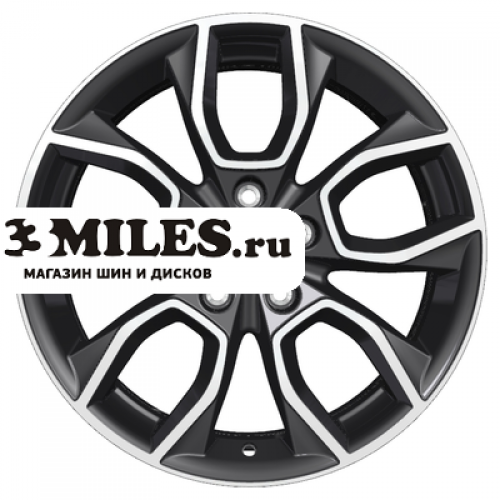 Диск 7x17 5x112 ET45 D57.1 Khomen Wheels KHW1713 (Karoq) Black-FP