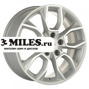 Диск 7x17 5x114.3 ET45 D67.1 Khomen Wheels KHW1713 (CX-5/i40/X-Trail) F-Silver-FP