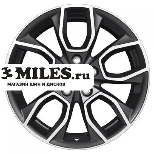 Диск 7x17 5x114.3 ET40 D66.1 Khomen Wheels KHW1713 (Qashqai) Black-FP