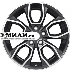 Диск 7x17 5x114.3 ET47 D67.1 Khomen Wheels KHW1713 (SantaFe) Black-FP