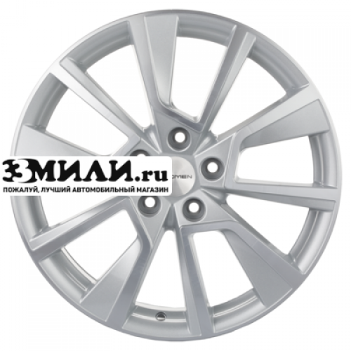 Диск 7x18 5x112 ET43 D57.1 Khomen Wheels KHW1802 (Kodiaq) F-Silver-FP