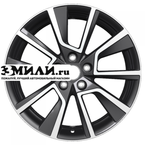 Диск 7x18 5x114.3 ET35 D66.1 Khomen Wheels KHW1802 (Kaleos) Black-FP
