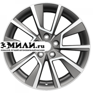 Диск 7x18 5x112 ET45 D57.1 Khomen Wheels KHW1802 (Karoq) Gray-FP