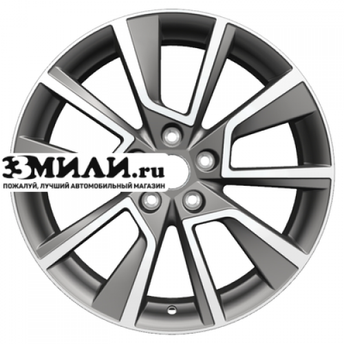 Диск 7x18 5x112 ET45 D57.1 Khomen Wheels KHW1802 (Karoq) Gray-FP