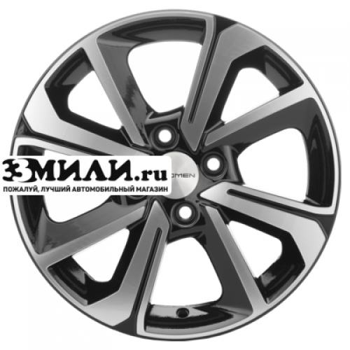 Диск 6x15 4x100 ET46 D54.1 Khomen Wheels KHW1501 (Rio II) Black-FP