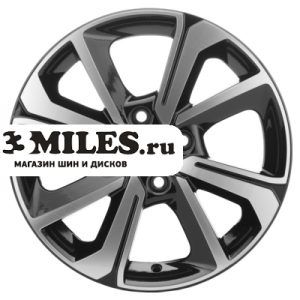 Диск 6x15 4x100 ET40 D60.1 Khomen Wheels KHW1501 (Vesta/Almera) Black-FP