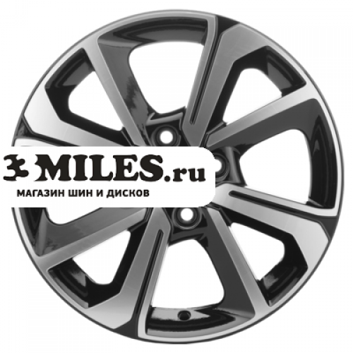 Диск 6x15 4x100 ET40 D60.1 Khomen Wheels KHW1501 (Vesta/Almera) Black-FP