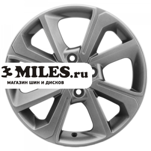 Диск 6x15 4x100 ET50 D60.1 Khomen Wheels KHW1501 (Vesta/Almera) G-Silver