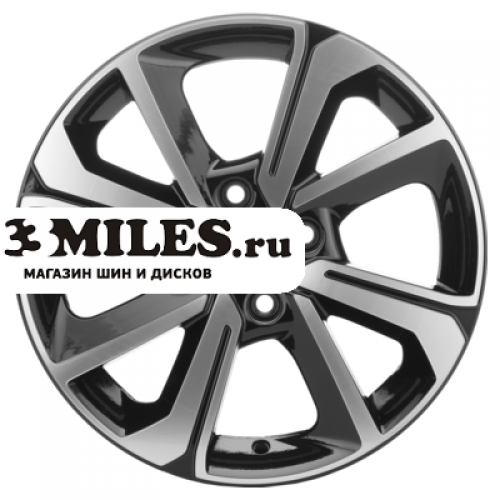 Диск 6x15 4x100 ET37 D60.1 Khomen Wheels KHW1501 (XRay) Black-FP