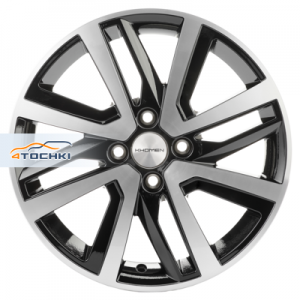 Диск 6x16 4x100 ET47 D56.6 Khomen Wheels KHW1609 (Nexia) Black-FP