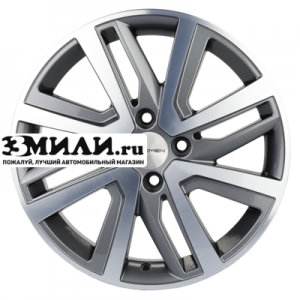 Диск 6x16 4x100 ET48 D54.1 Khomen Wheels KHW1609 (Rio I/Solaris I) Gray-FP