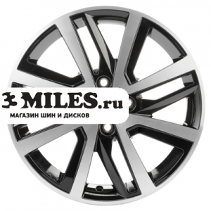 Диск 6x16 4x100 ET37 D60.1 Khomen Wheels KHW1609 (Stepway) Black-FP