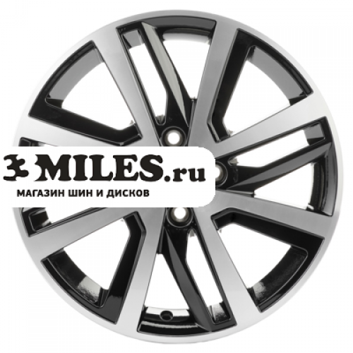 Диск 6x16 4x100 ET37 D60.1 Khomen Wheels KHW1609 (Stepway) Black-FP