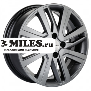 Диск 6x16 4x100 ET50 D60.1 Khomen Wheels KHW1609 (Vesta/Largus) G-Silver