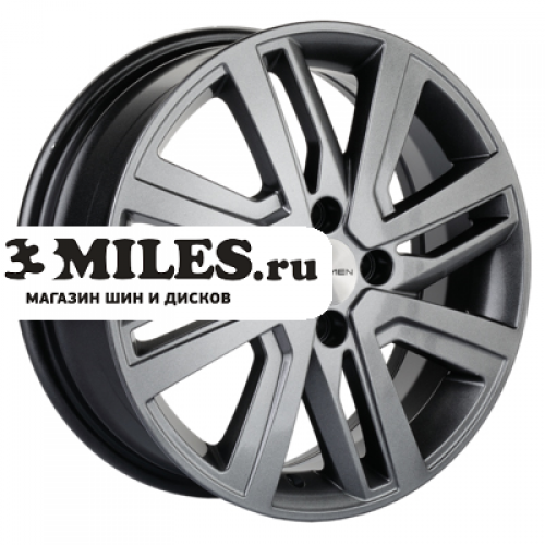 Диск 6x16 4x100 ET50 D60.1 Khomen Wheels KHW1609 (Vesta/Largus) G-Silver