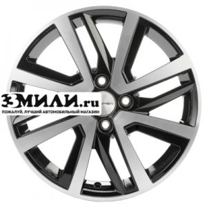 Диск 6x16 4x100 ET41 D60.1 Khomen Wheels KHW1609 (Xray) Black-FP