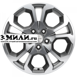 Диск 6.5x17 5x114.3 ET50 D66.1 Khomen Wheels KHW1711 (Arkana/Kaptur) Gray-FP