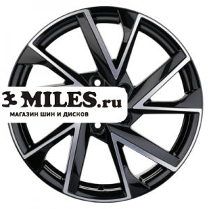Диск 7x17 5x114.3 ET50 D67.1 Khomen Wheels KHW1714 (CX-5/Seltos) Black-FP