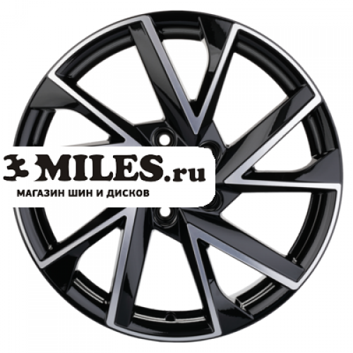 Диск 7x17 5x114.3 ET50 D67.1 Khomen Wheels KHW1714 (CX-5/Seltos) Black-FP