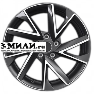 Диск 7x17 5x112 ET45 D57.1 Khomen Wheels KHW1714 (Karog) Black-FP