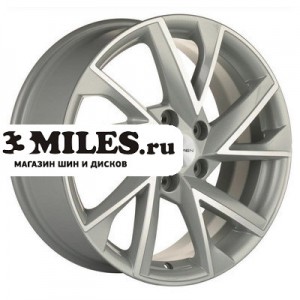 Диск 7x17 5x112 ET45 D57.1 Khomen Wheels KHW1714 (Karog) F-Silver-FP