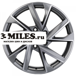Диск 7x17 5x112 ET49 D57.1 Khomen Wheels KHW1714 (Octavia) Gray-FP