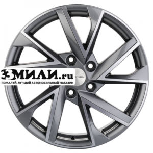 Диск 7x17 5x114.3 ET39 D60.1 Khomen Wheels KHW1714 (RAV4) Gray-FP
