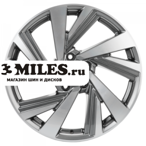 Диск 7.5x18 5x114.3 ET39 D60.1 Khomen Wheels KHW1801 (NX) Gray-FP