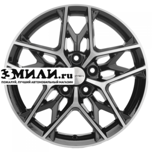 Диск 7x17 5x112 ET49 D57.1 Khomen Wheels KHW1709 (Octavia) Black-FP
