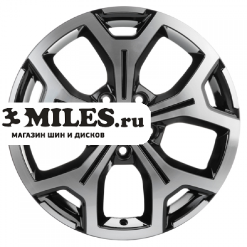 Диск 6.5x17 5x114.3 ET50 D67.1 Khomen Wheels KHW1710 (Ceed) Black-FP