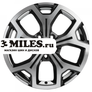 Диск 6.5x17 5x108 ET50 D63.3 Khomen Wheels KHW1710 (Focus) Black-FP
