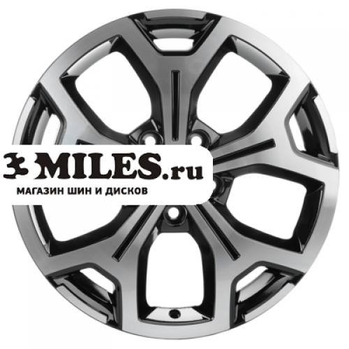 Диск 6.5x17 5x108 ET50 D63.3 Khomen Wheels KHW1710 (Focus) Black-FP