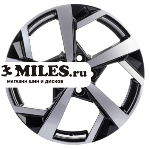 Диск 7x17 5x114.3 ET46 D66.6 Khomen Wheels KHW1712 (A4) Black-FP