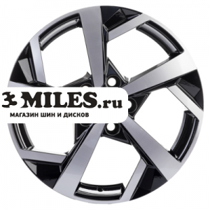 Диск 7x17 5x114.3 ET50 D67.1 Khomen Wheels KHW1712 (CX-5/Seltos) Black-FP