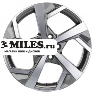 Диск 7x17 5x114.3 ET50 D67.1 Khomen Wheels KHW1712 (CX-5/Seltos) Gray-FP