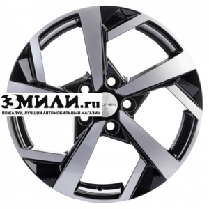 Диск 7x17 5x112 ET54 D57.1 Khomen Wheels KHW1712 (Jetta) Black-FP