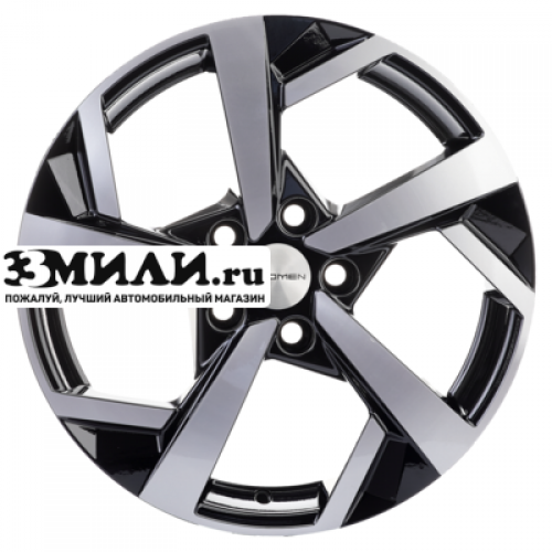 Диск 7x17 5x112 ET54 D57.1 Khomen Wheels KHW1712 (Jetta) Black-FP