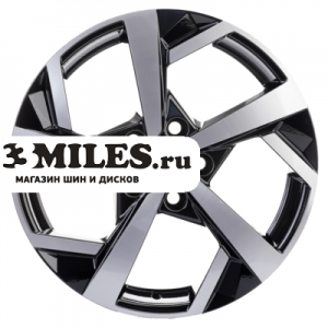 Диск 7x17 5x112 ET43 D57.1 Khomen Wheels KHW1712 (Karoq) Black-FP