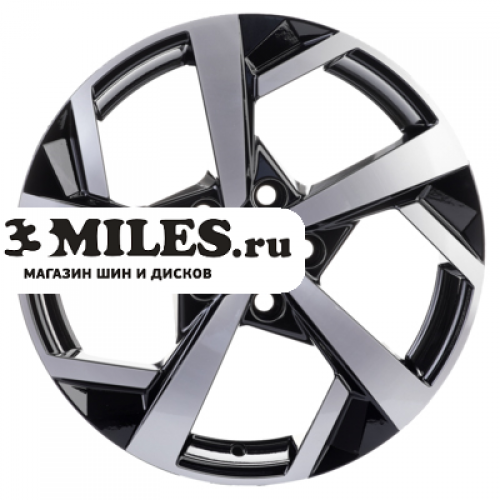 Диск 7x17 5x112 ET43 D57.1 Khomen Wheels KHW1712 (Karoq) Black-FP