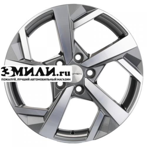 Диск 7x17 5x112 ET43 D57.1 Khomen Wheels KHW1712 (Tiguan) Gray-FP