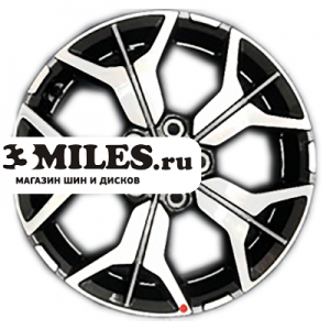 Диск 7x17 5x114.3 ET50 D67.1 Khomen Wheels KHW1715 (Seltos) Black-FP
