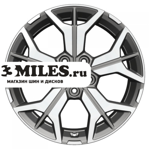 Диск 7x17 5x112 ET54 D57.1 Khomen Wheels KHW1715 (Jetta) Gray-FP