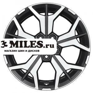 Диск 7x17 5x114.3 ET45 D66.1 Khomen Wheels KHW1715 (Teana/X-trail) Black-FP