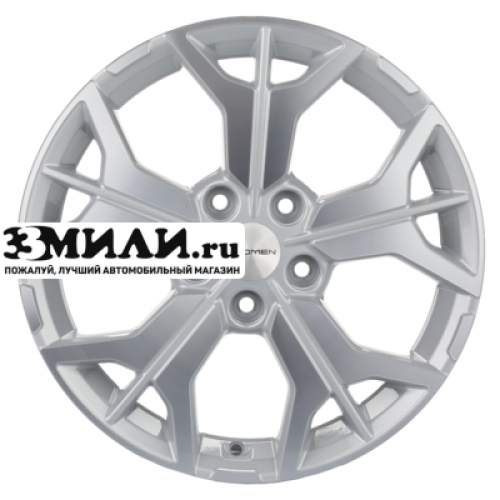 Диск 7x17 5x112 ET40 D57.1 Khomen Wheels KHW1715 (Tiguan) F-Silver-FP