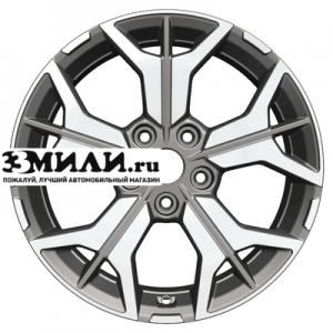 Диск 7x17 5x112 ET40 D57.1 Khomen Wheels KHW1715 (Tiguan) Gray-FP