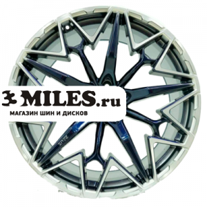 Диск 10x22 5x112 ET25 D66.6 Khomen Wheels ZEUS 2202 (BMW X5/X6/X7) Black matt-FP