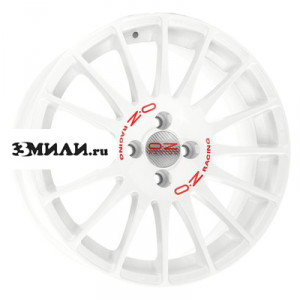 Диск колесный OZ Superturismo WRC 7x17/4x108 D65.1 ET25 White + Red Lettering