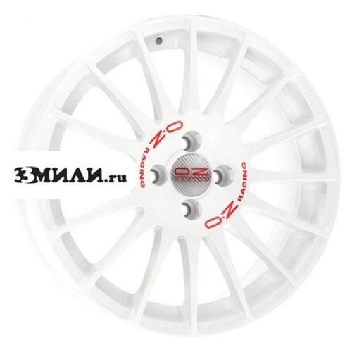 Диск колесный OZ Superturismo WRC 8x17/5x100 D68 ET35 White + Red Lettering