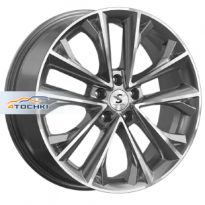 Диск 7x18 5x114.3 ET48.5 D67.1 Premium Series КР012 (Sportage QL) Diamond Gloss Graphite