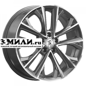 Диск 7x18 5x108 ET33 D60.1 Premium Series КР012 (Tiggo 7 Pro) Diamond Gloss Graphite
